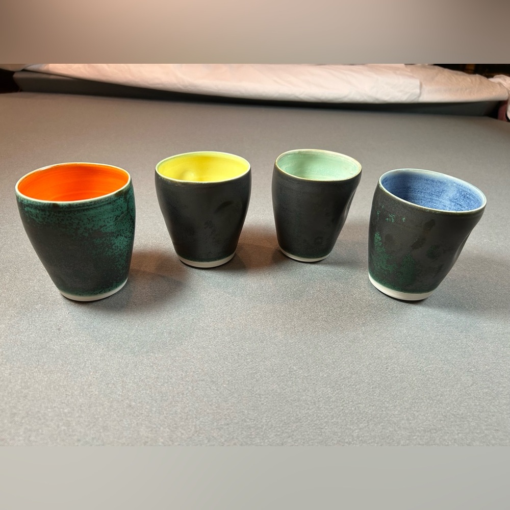Handmade Colorful‎ Ceramic Tea Cups mugs Bowl Set